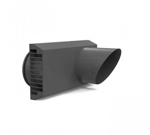 Совмещенный приточно - вытяжной фасадный выход 250 мм (серый)