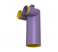 Provent VPP 125/75×2 пленум угловой пластиковый круглый на 2 выхода